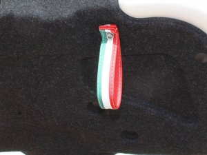 FIAT 500 Trunk Handle / Pull Strap - Italian Flag Design